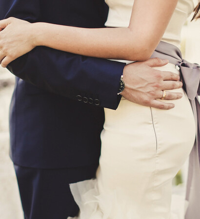 couple, hands and ring