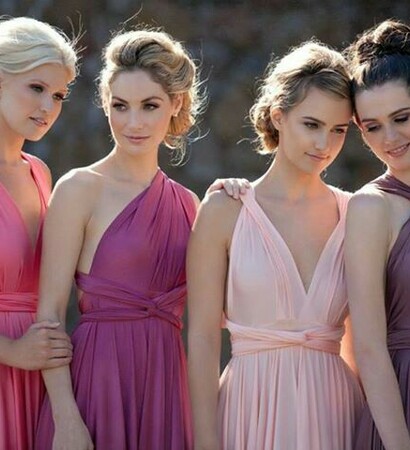 bridemaidsdresses, purple and pink