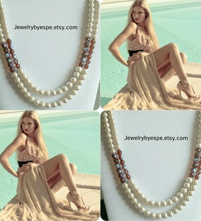 fashion, necklaces and bridesmaid