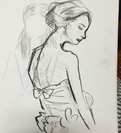 fashion, art and fashion drawing