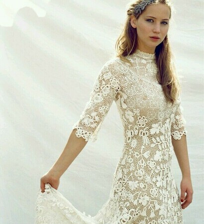 wedding dress, thg and Jennifer Lawrence