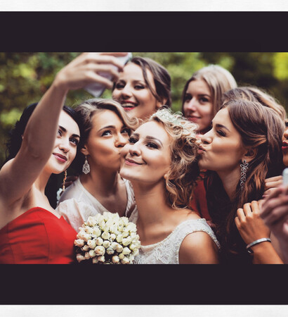 wedding dress, bride and red