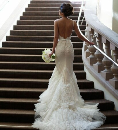 dress, wedding dress and flowres