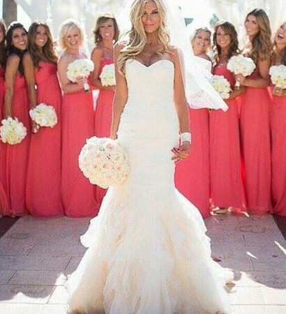 dress, bridesmaids and rustle