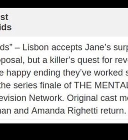 tv series, jisbon and exited