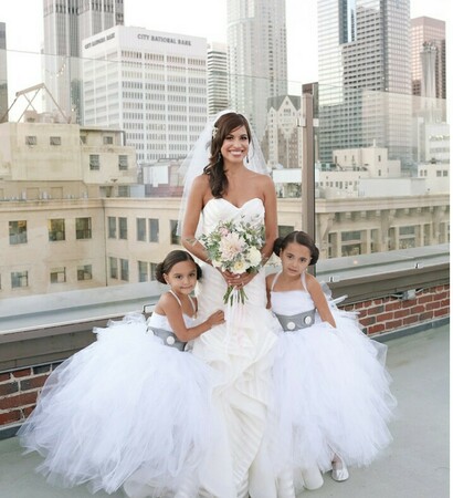 bride, bridesmaids and star wars