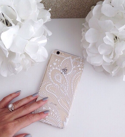 white, henna and bling bling