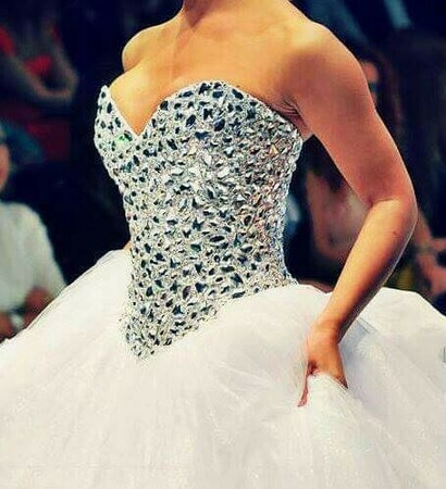 white, diamonds and stylish