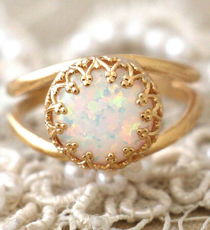 opal, ring and style