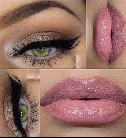 makeup, eye-liner and pink