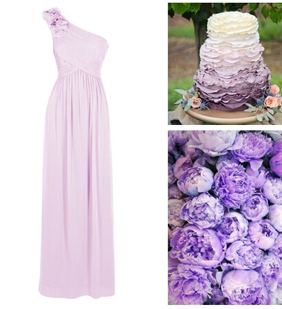 lilac bridesmaid dress, lilac wedding theme and bridesmaid dress