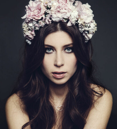 girl, beautiful and flower