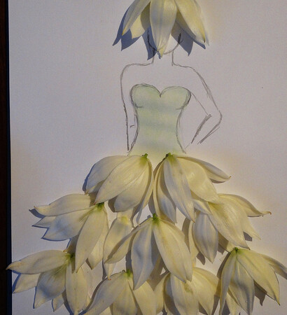sketch, dress and drawing