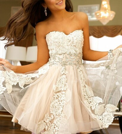 fall, gown and girl