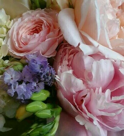 wedding bouquet, hydrangea and fresh flower bouquet