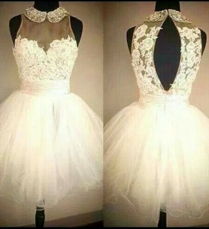 funky, white and short dress