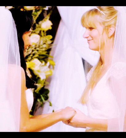 marriage, glee and santana