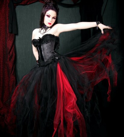 dark, gothic and dresses