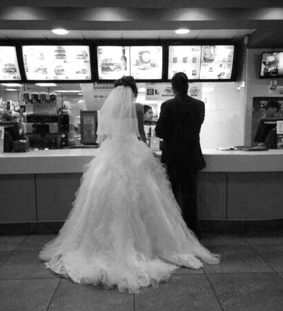 McDonald's, girl and boy and cute