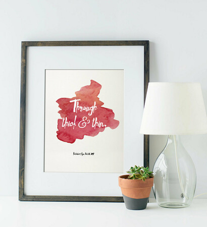 wedding vows, love and through thick and thin