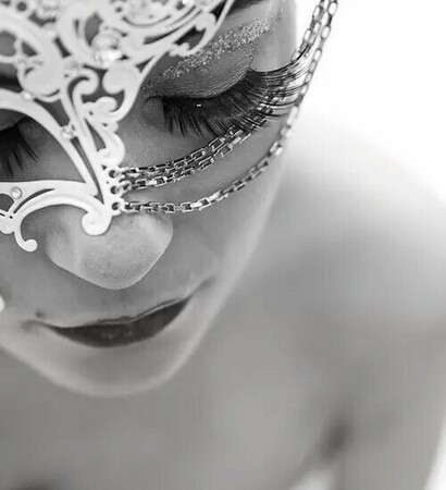 fashion, masquerade and girl