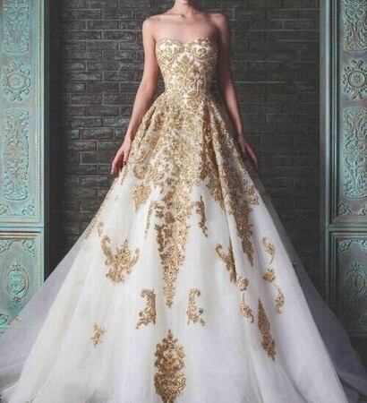 white, gown and classy