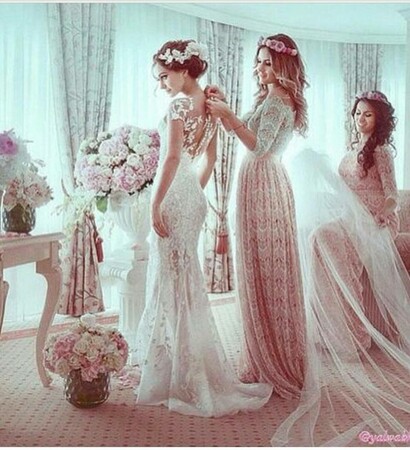 bride bouquet, wedding dress and bride