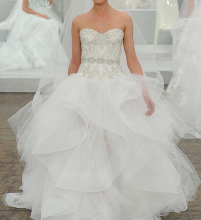 dress, tulle and white