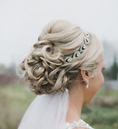 love, curled and dress