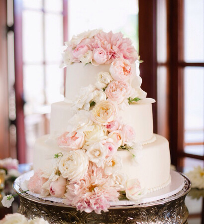roses, bride and peony