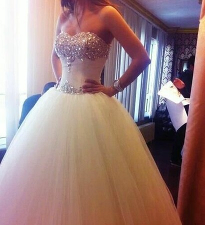 romantic, tulle and dress