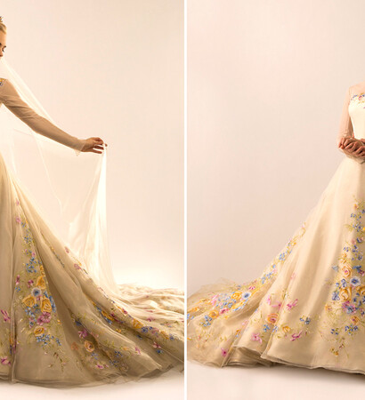 wedding dress, disney and 2015