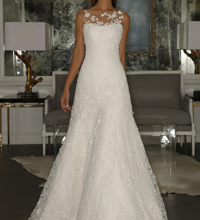 bride, romona keveza and dress