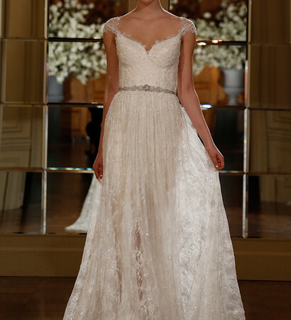 romona keveza, dress and bride
