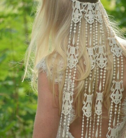 boho, hair and head dress