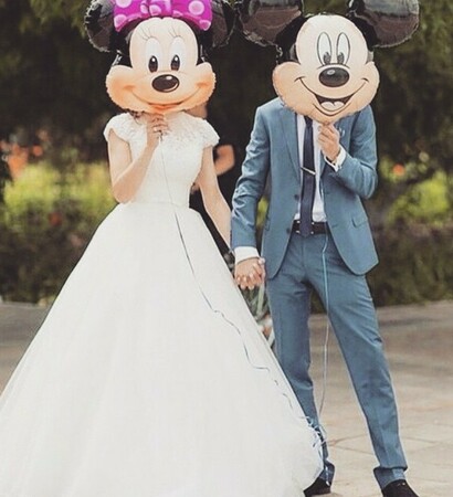 mickey mouse, love ❤ and balloons