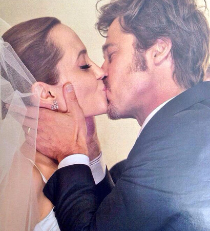 brad pitt, Brangelina and wedding dress