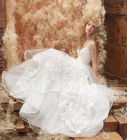 wedding dress, bride and hayley paige