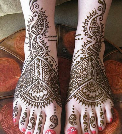 mehndi, art and bride