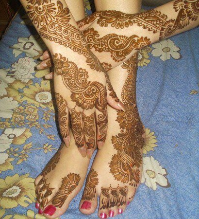 indian, bride and hands
