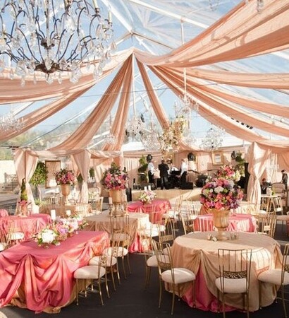 pink decoration, wedding decoraiton and outdoor wedding