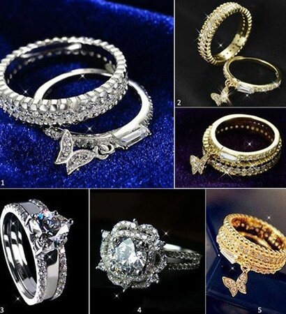 fashion, rings and women