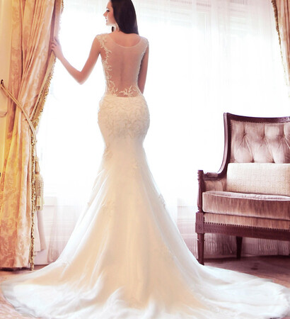 new style, fashion and wedding dress