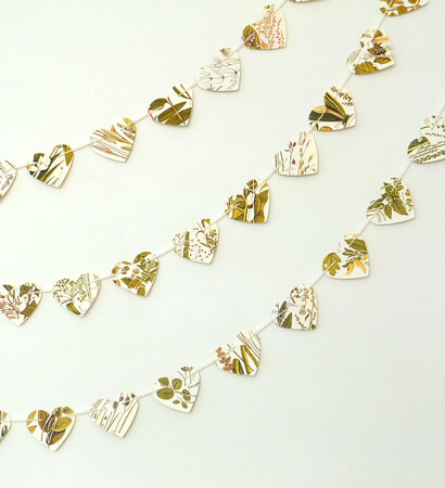 bunting, heart garland and paper bunting