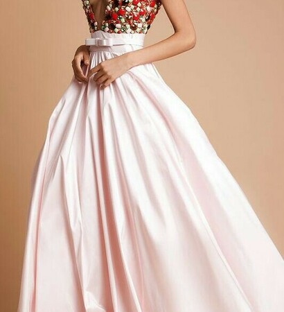 pink, evening gown and dress