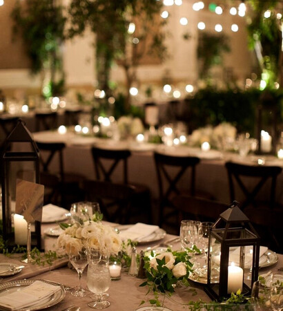 bridal decoration, candle and fashion