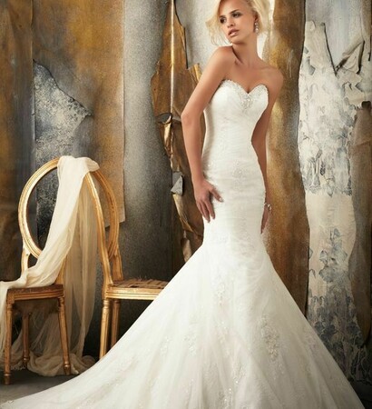 wedding dress, sweetheart and lace wedding dress