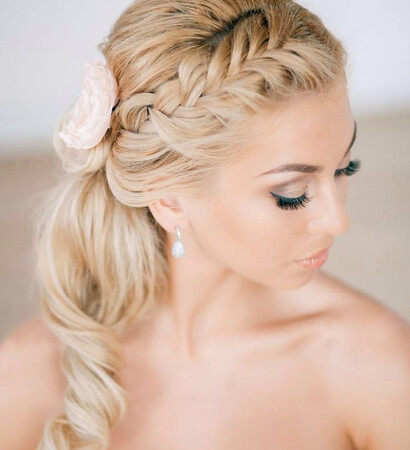 bridal, blonde and makeup