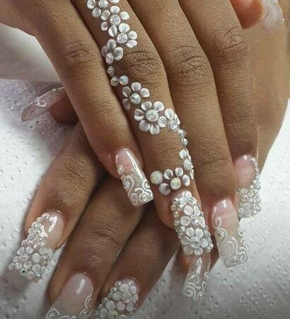 nail polish, original and diamonds