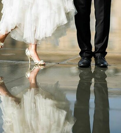 groom, dress and romantic